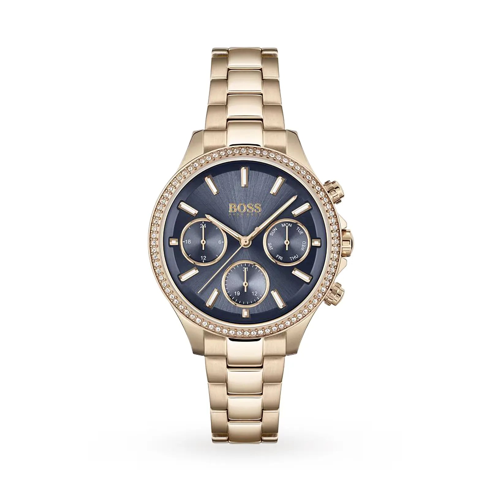 Pandora Gold-Tone Stainless Steel Watch with Blue Dial - 1502566